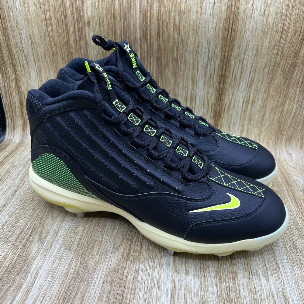 Nike Air Griffey 2 Metal Baseball Cleats Men's Size 15 Black Neon HF3840-001 NEW